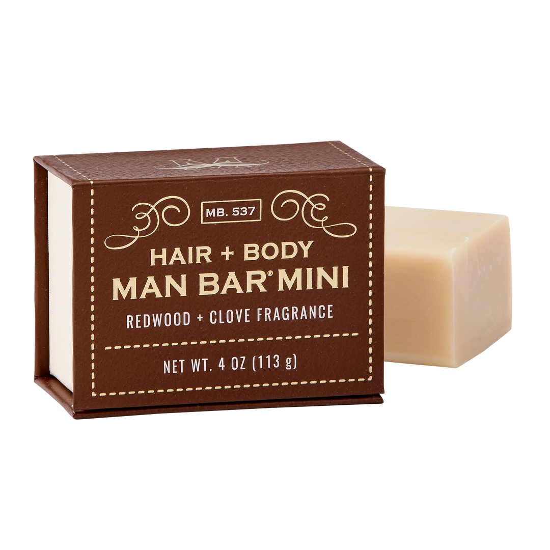 Man Bar Mini Hair & Body 113g / 4oz - Redwood & Clove