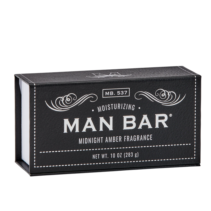 Man Bar Deep Moisturising Soap 10 oz - Midnight Amber