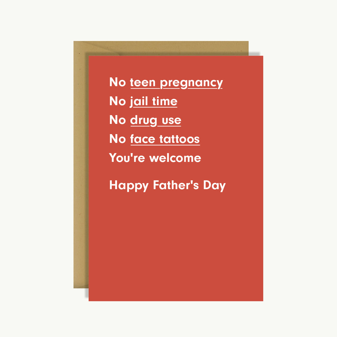 Father's Day - No teen pregnancy