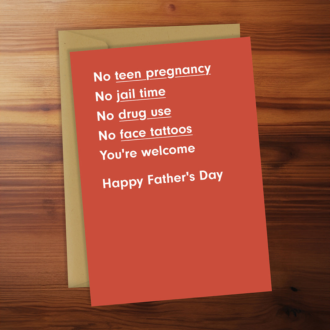 Father's Day - No teen pregnancy