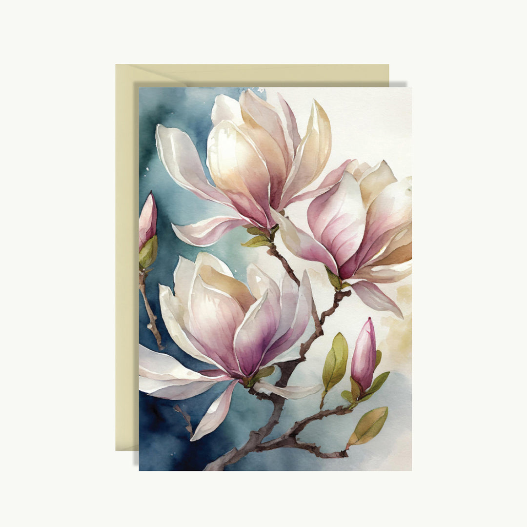 Greeting Card - White flowers