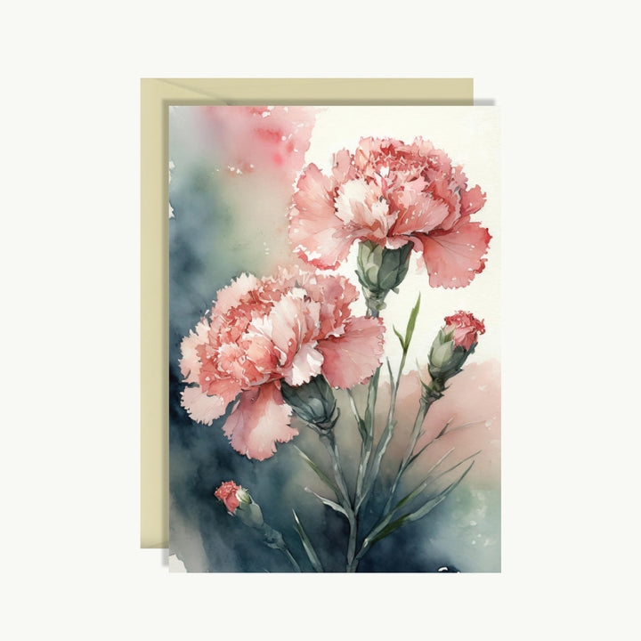 Greeting Card - Red flowers