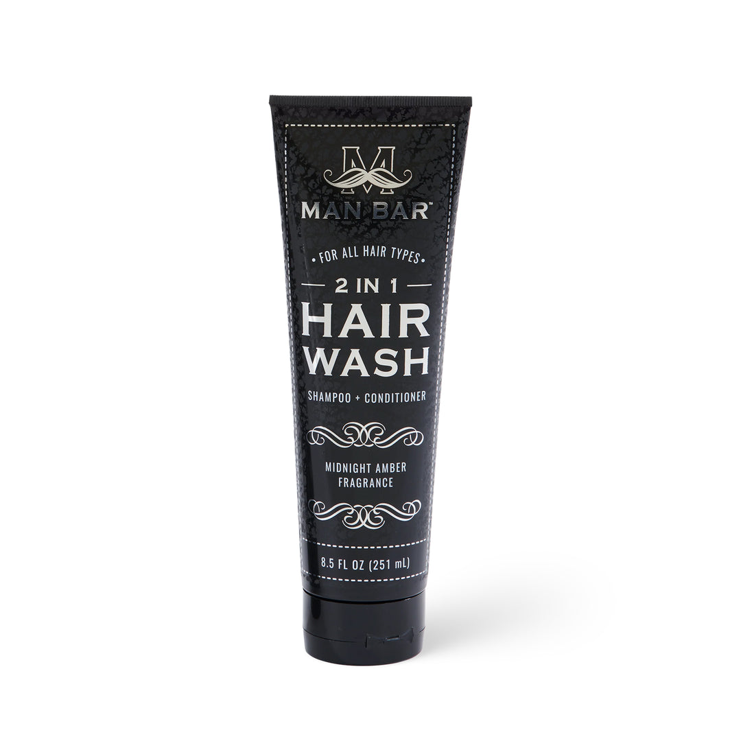 Man Bar 2-in-1 Hair Wash Shampoo + Conditioner 251ml / 8.5oz - Midnight Amber
