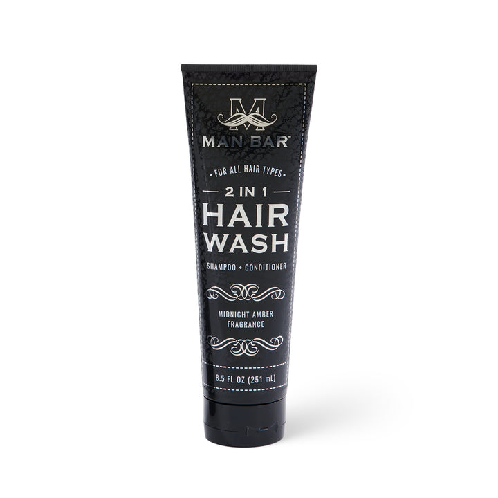 Man Bar 2-in-1 Hair Wash Shampoo + Conditioner 251ml / 8.5oz - Midnight Amber