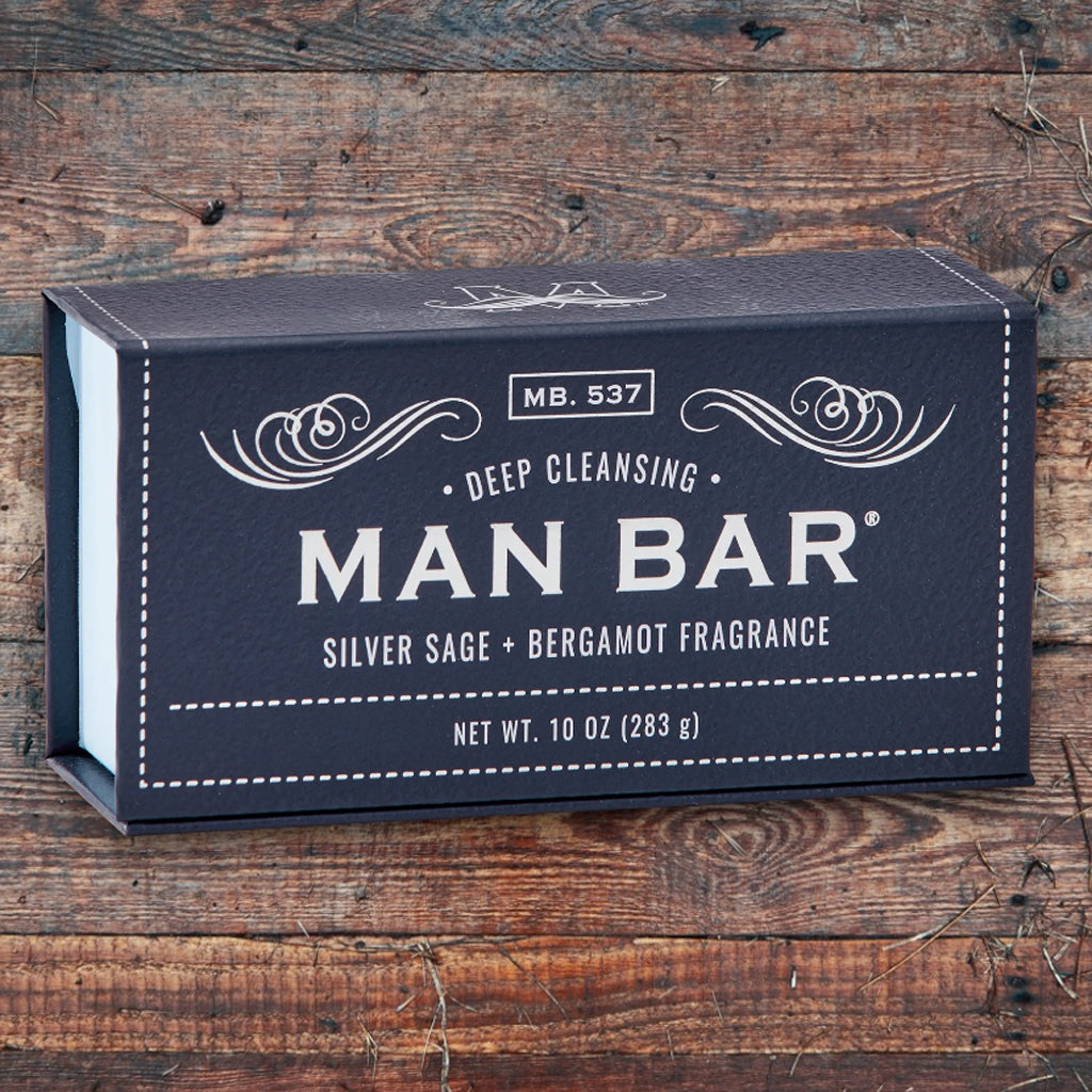 Man Bar Deep Cleanse Soap 10 oz - Silver Sage & Bergamot