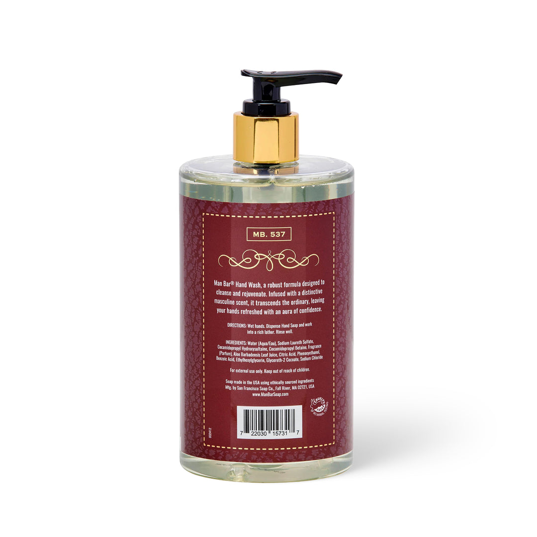 Man Bar Hand Wash 488ml / 16.5oz - Exotic Musk & Sandalwood