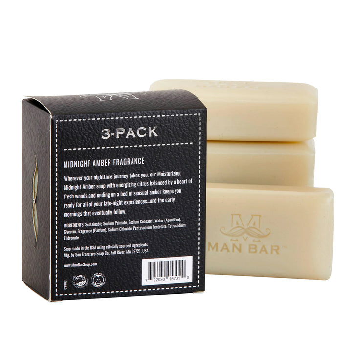 Man Bar Mini 3-Pack 113g / 4oz - Midnight Amber