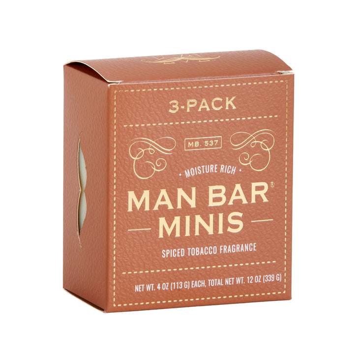 Man Bar Mini 3-Pack 113g / 4oz - Spiced Tobacco