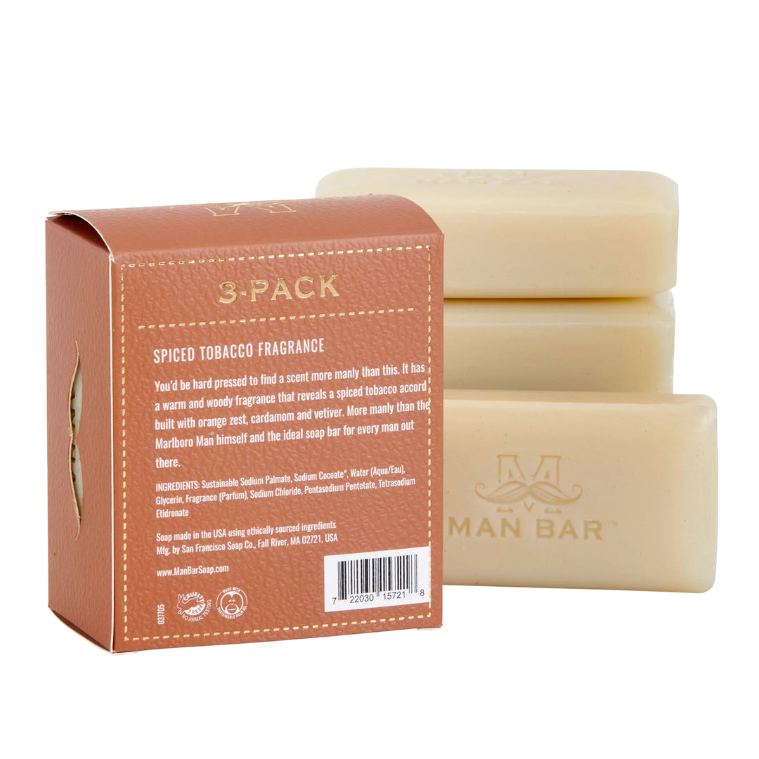Man Bar Mini 3-Pack 113g / 4oz - Spiced Tobacco