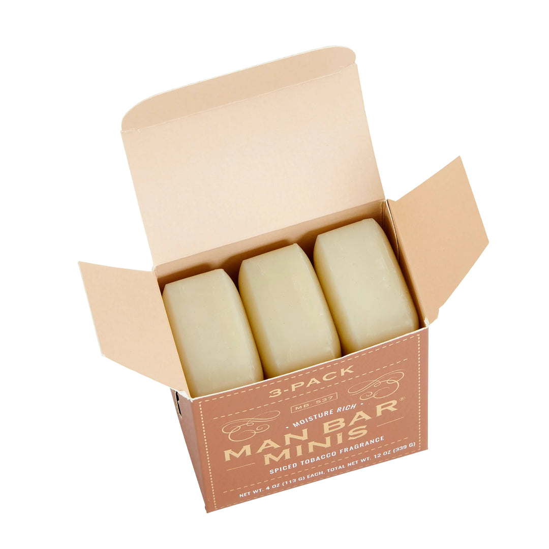 Man Bar Mini 3-Pack 113g / 4oz - Spiced Tobacco