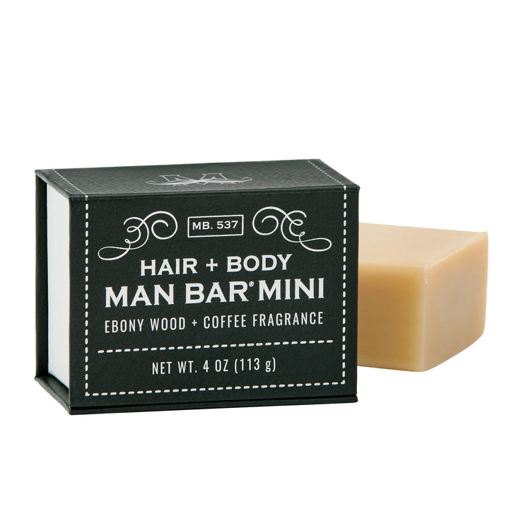 Man Bar Mini Hair & Body 113g / 4oz - Ebony Wood & Coffee
