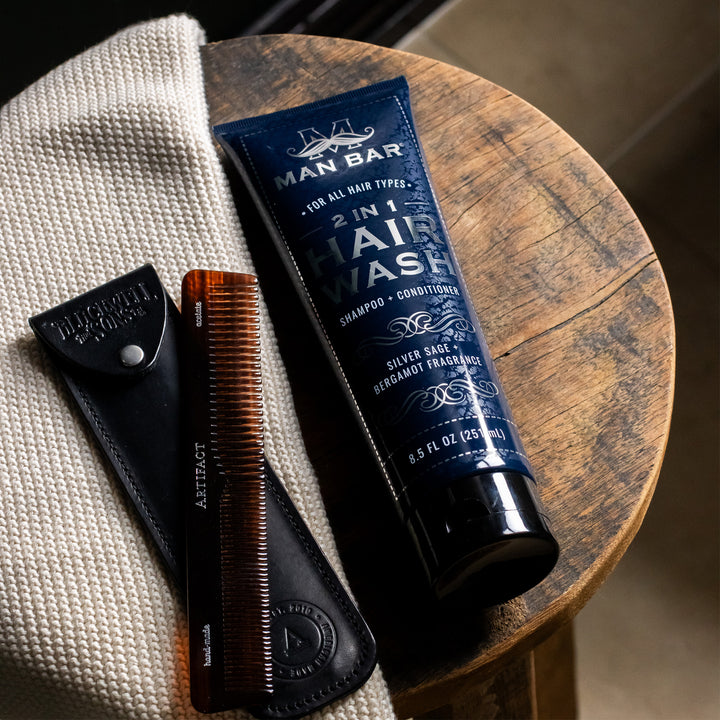 Man Bar 2-in-1 Hair Wash Shampoo + Conditioner 251ml / 8.5oz - Silver Sage & Bergamot