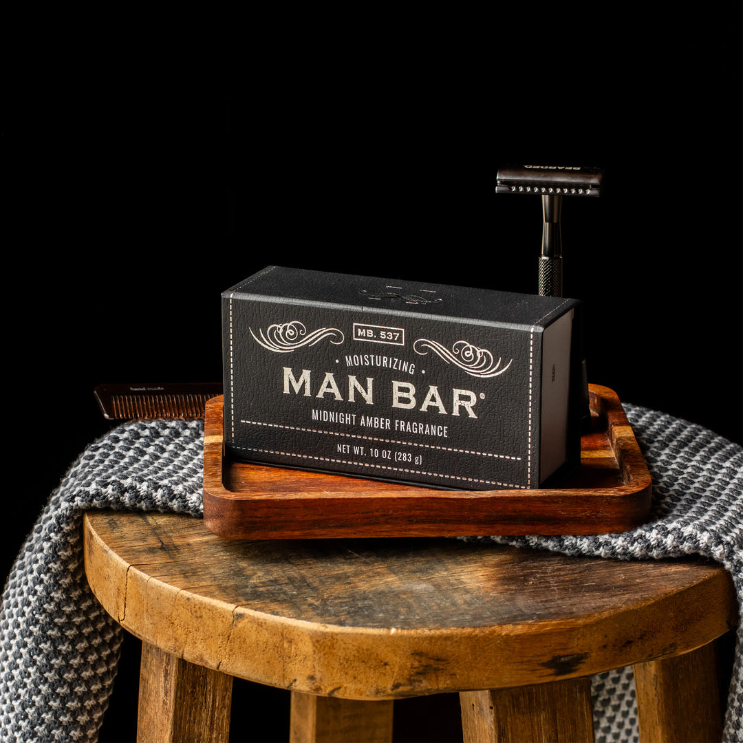 Man Bar Deep Moisturising Soap 283g / 10oz - Midnight Amber