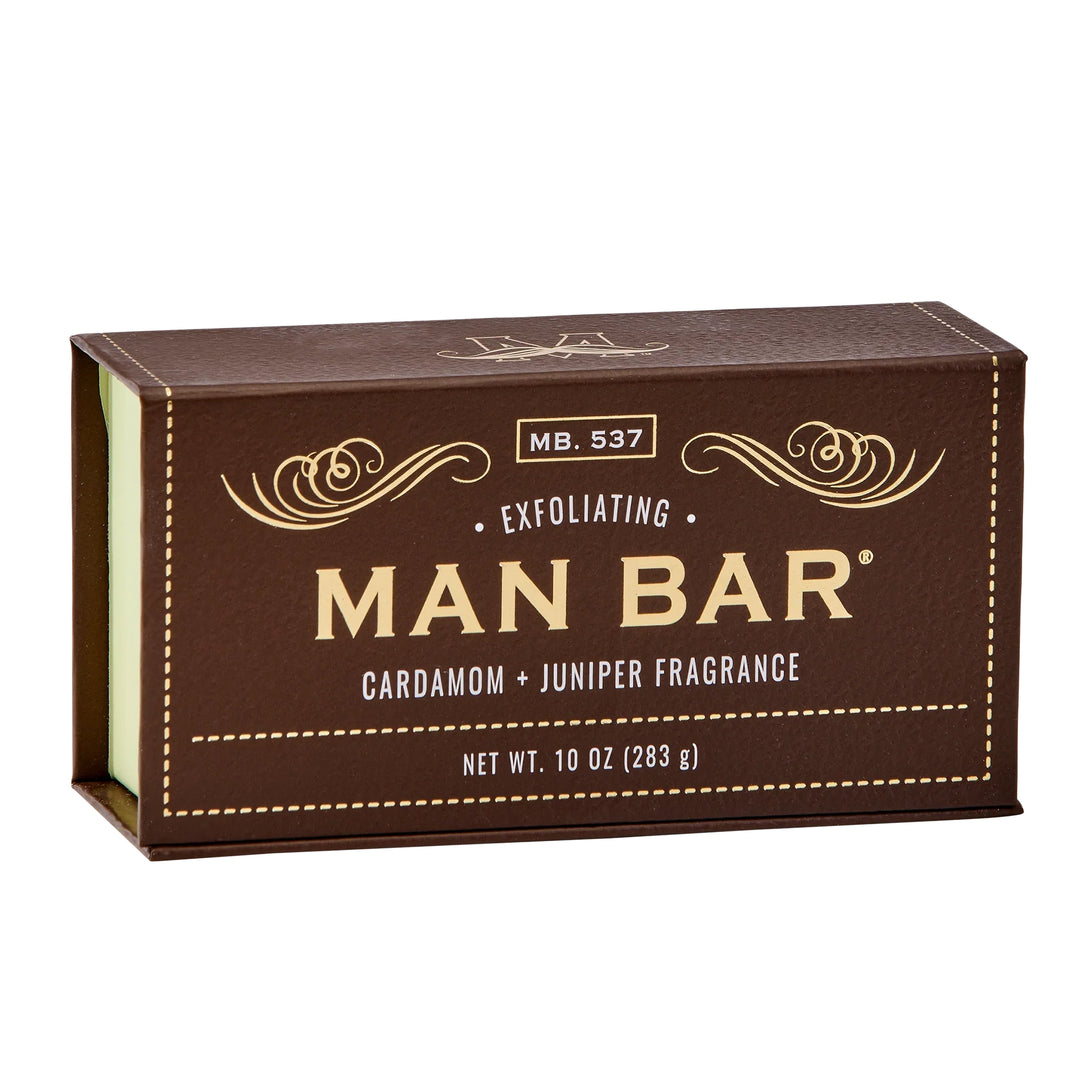 Man Bar Exfoliating Soap 283g / 10oz - Cardamon & Juniper