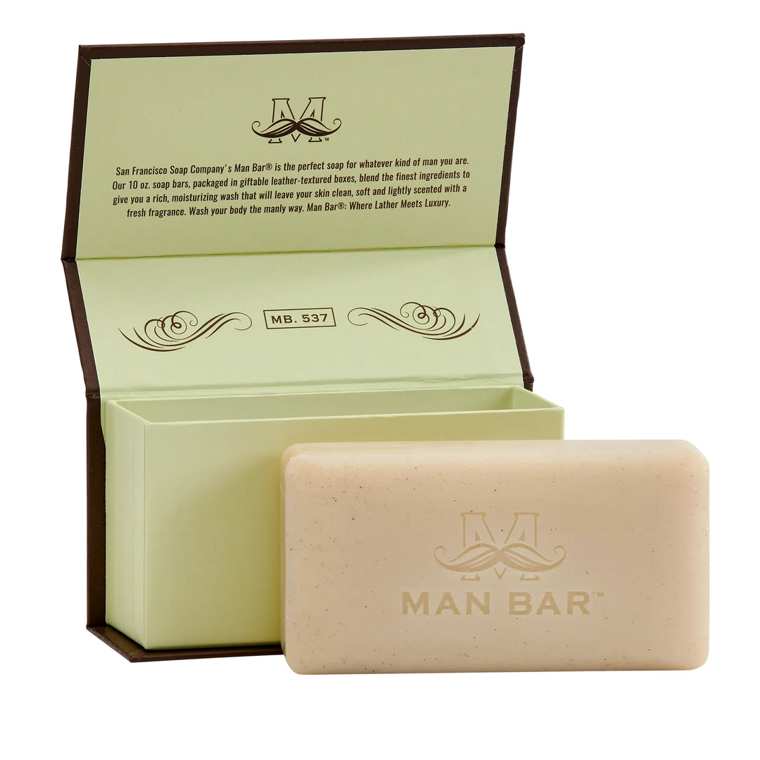 Man Bar Exfoliating Soap 283g / 10oz - Cardamon & Juniper