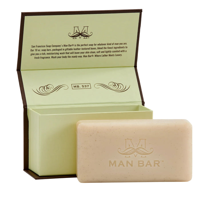 Man Bar Exfoliating Soap 283g / 10oz - Cardamon & Juniper