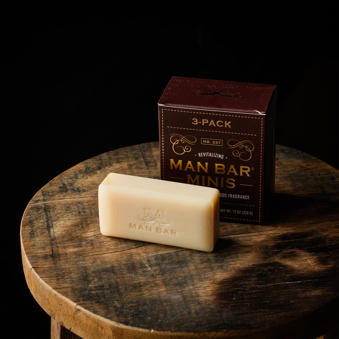 Man Bar Mini 3-Pack 113g / 4oz - Exotic Musk & Sandalwood
