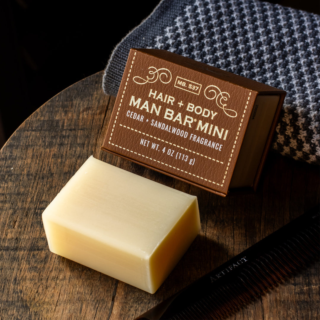Man Bar Mini Hair & Body 113g / 4oz - Cedar & Sandalwood
