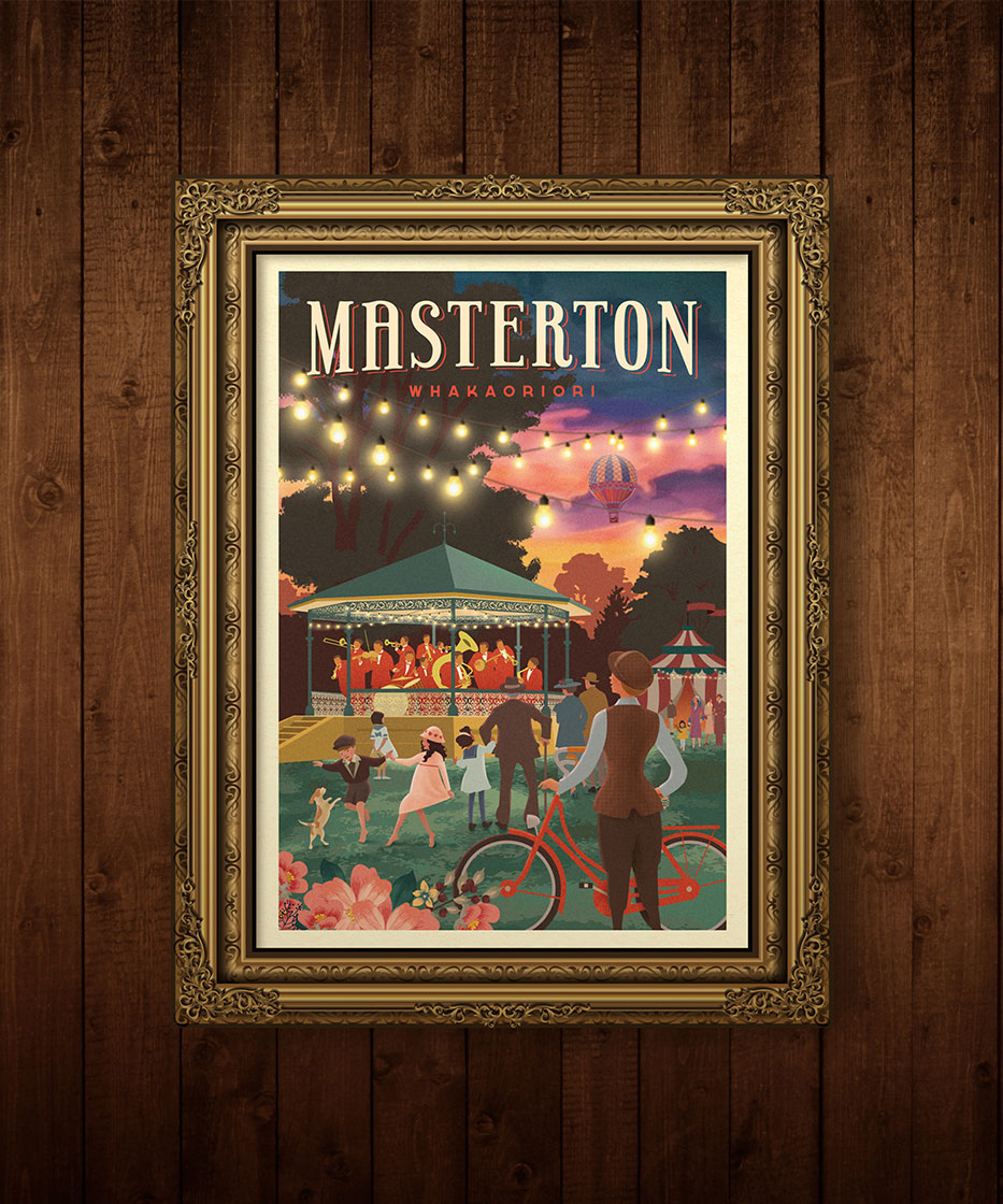 Limited Edition Art Print: PARK JAMBOREE - Masterton - Blackwell Press Exclusive