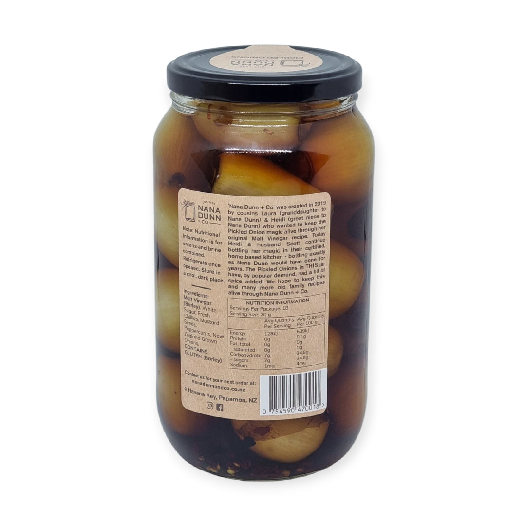 Nana Dunn and Co - Pickled Onions - Chilli (1kg)