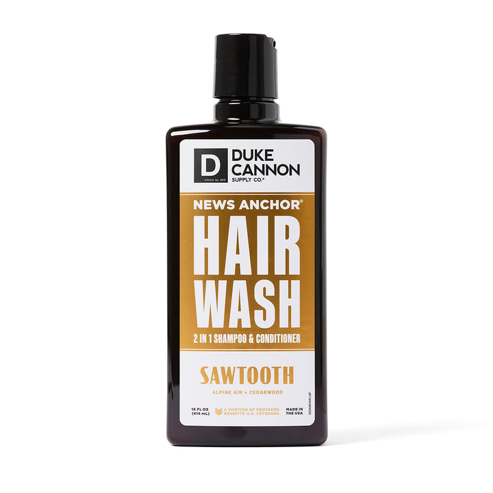 Duke Cannon News Anchor 2-in-1 Hair Wash - Sawtooth