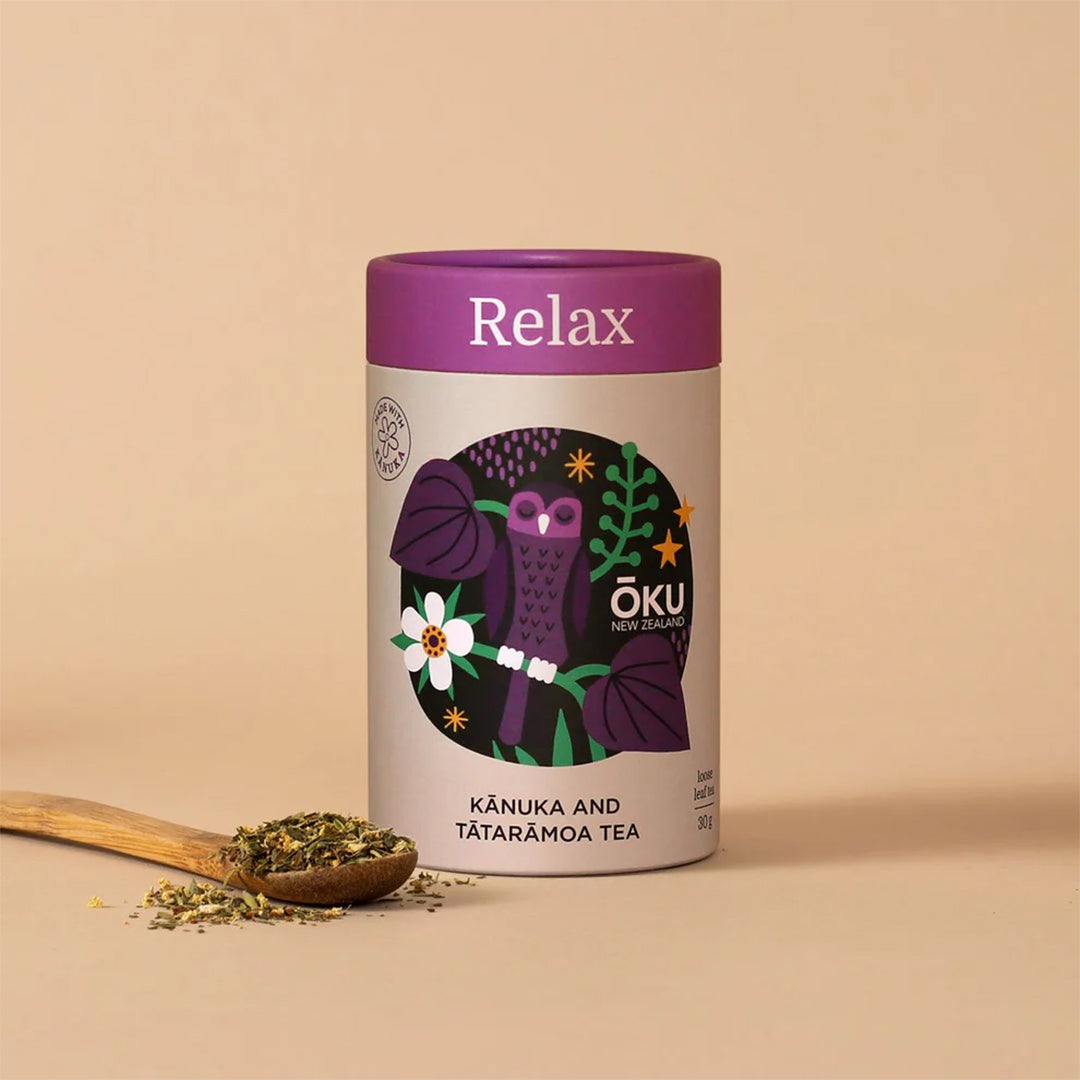 Oku Loose Leaf Blended Tea - Relax - Kanuka & Tataramoa (30g)