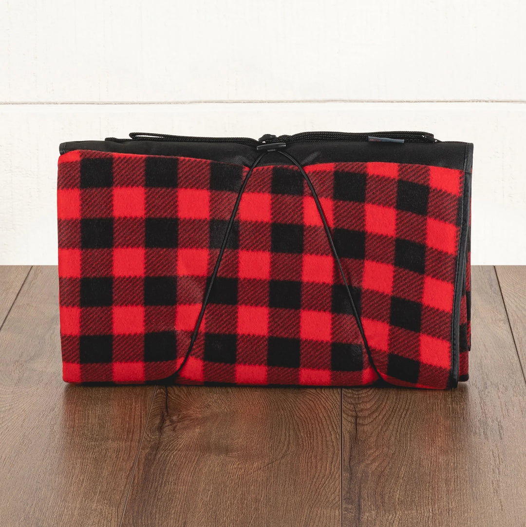 Blanket Tote XL - Red and Black Buffalo Plaid - 2m x 1.8m