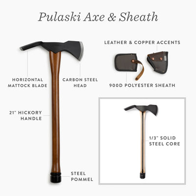 Barebones Pulaski Axe with Sheath