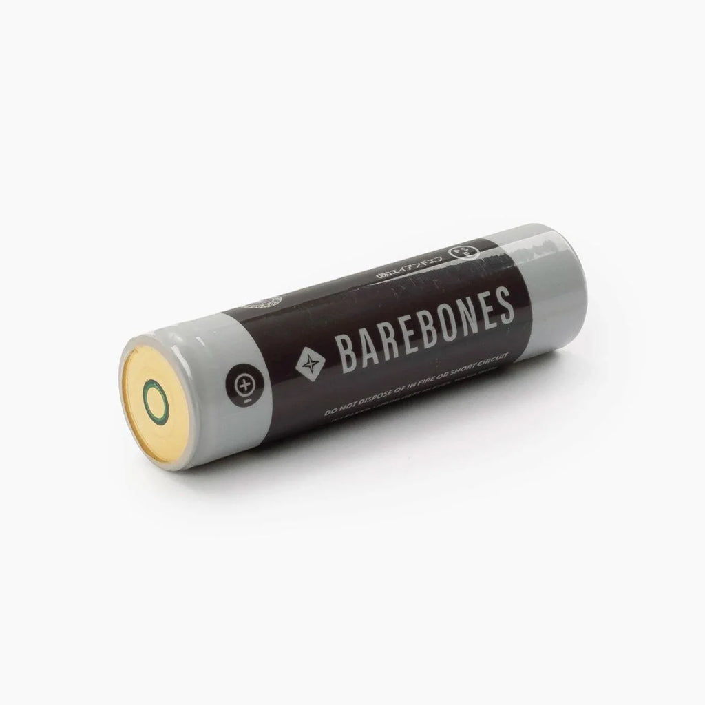 Barebones 18650 Battery - fits Beacon Light, Edison Light Stick, Miners Lantern, and Vintage Flashlight