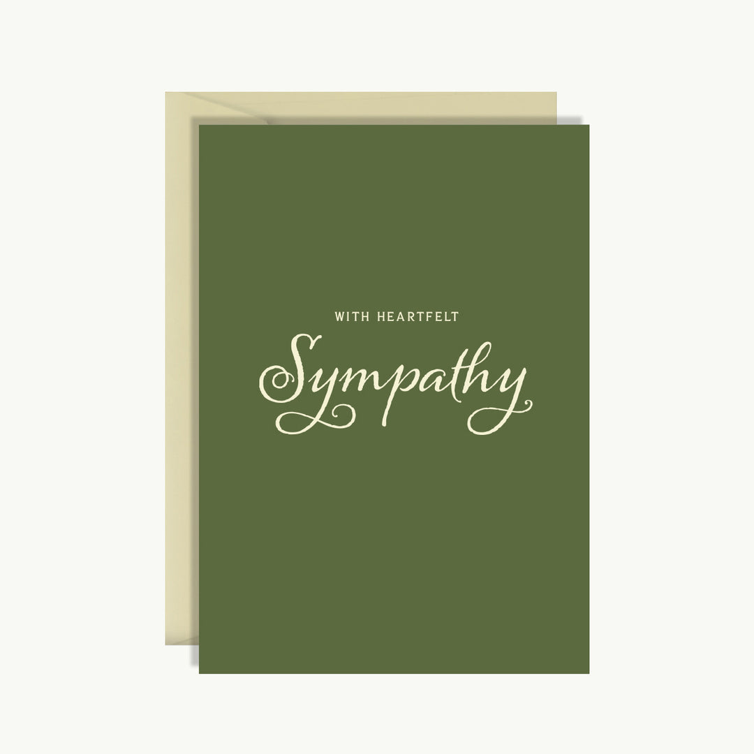 Sympathy Card - With heartfelt sympathy