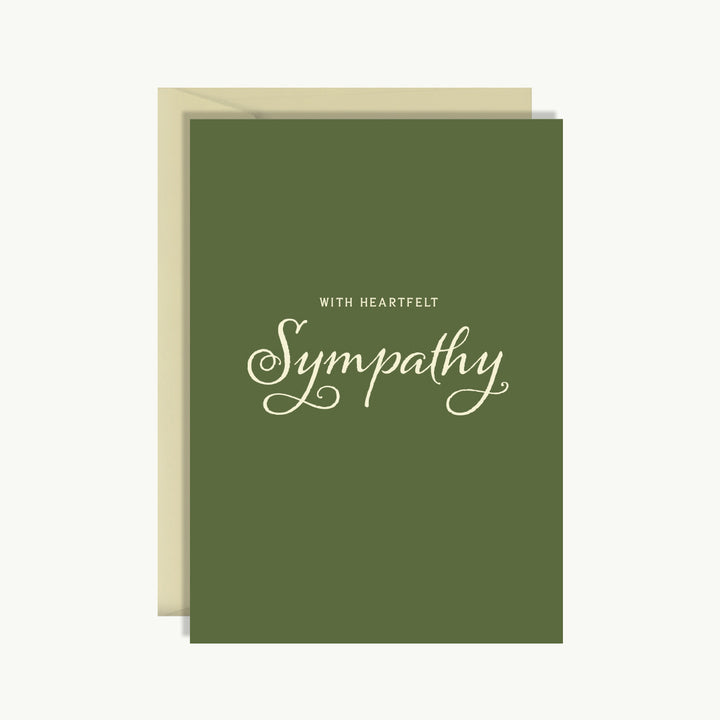 Sympathy Card - With heartfelt sympathy