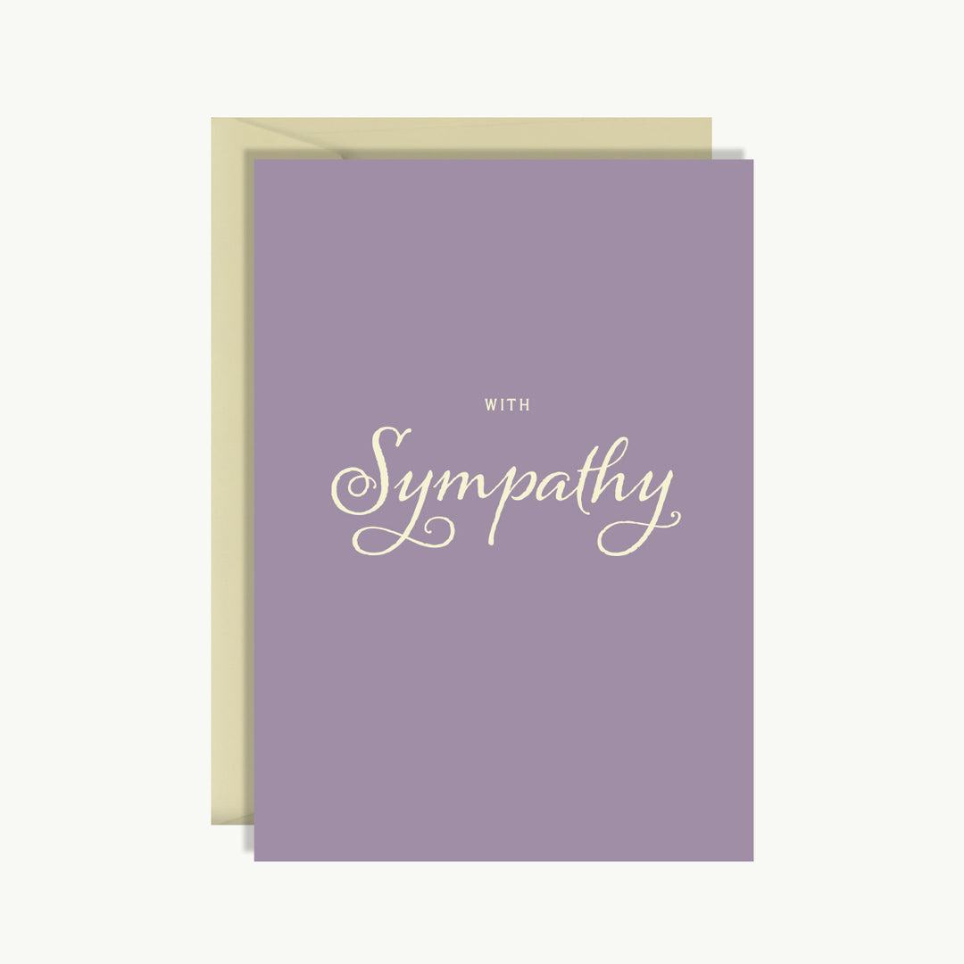 Sympathy Card - With sympathy 1