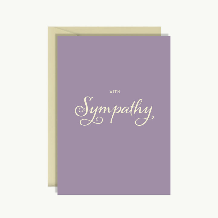 Sympathy Card - With sympathy 1