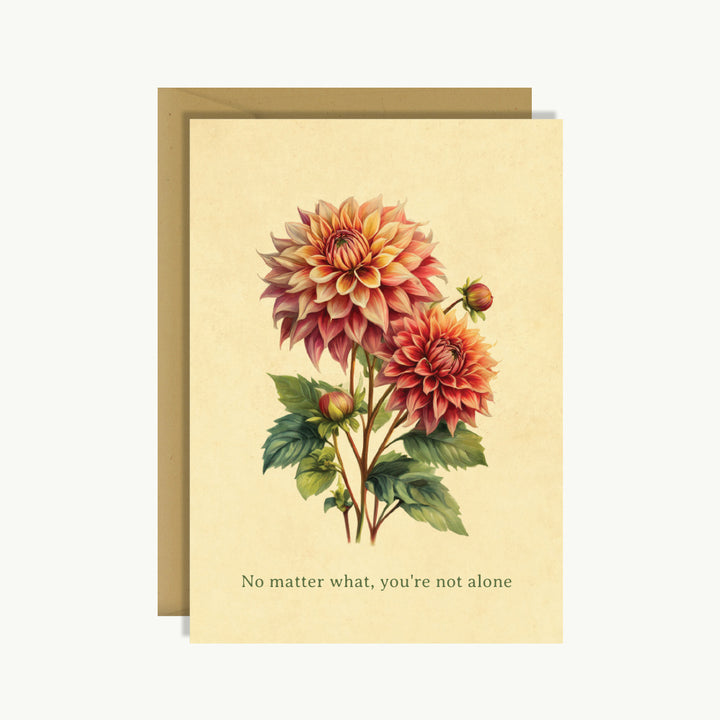 Sympathy Card - No matter what, you're not alone 2