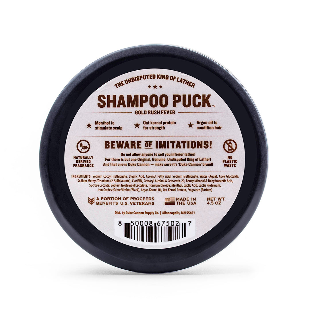 Duke Cannon Shampoo Puck - Gold Rush Fever