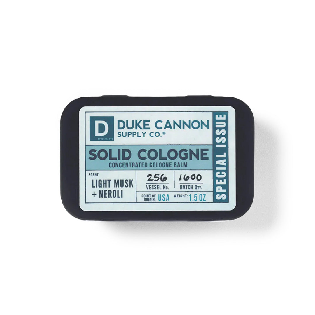 Duke Cannon Solid Cologne - Light Musk and Neroli