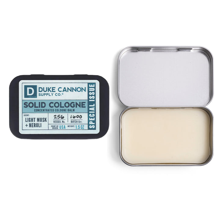 Duke Cannon Solid Cologne - Light Musk and Neroli