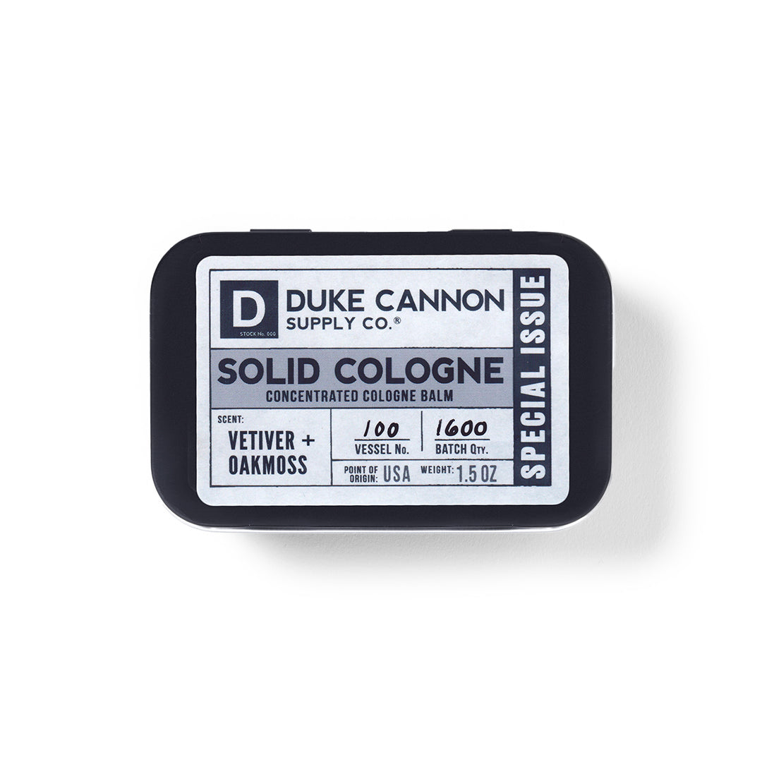 Duke Cannon Solid Cologne - Vetiver and Oakmoss