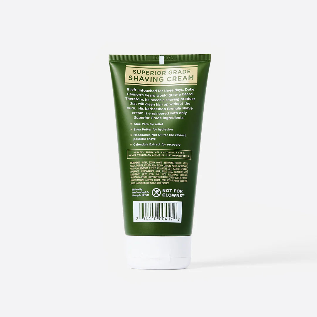 Duke Cannon Superior Grade Shave Cream 177ml