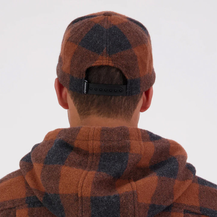 Swanndri Wool Baseball Cap - Shadow/Rusty Check (Limited Edition)