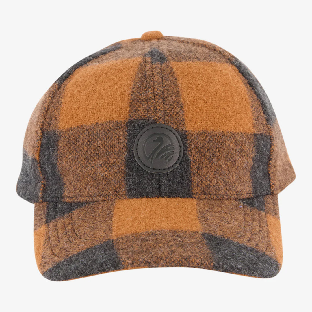 Swanndri Wool Baseball Cap - Shadow/Rusty Check (Limited Edition)