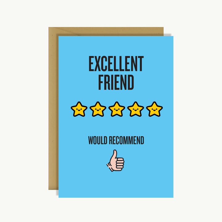 Thank You Card - Excellent Friend