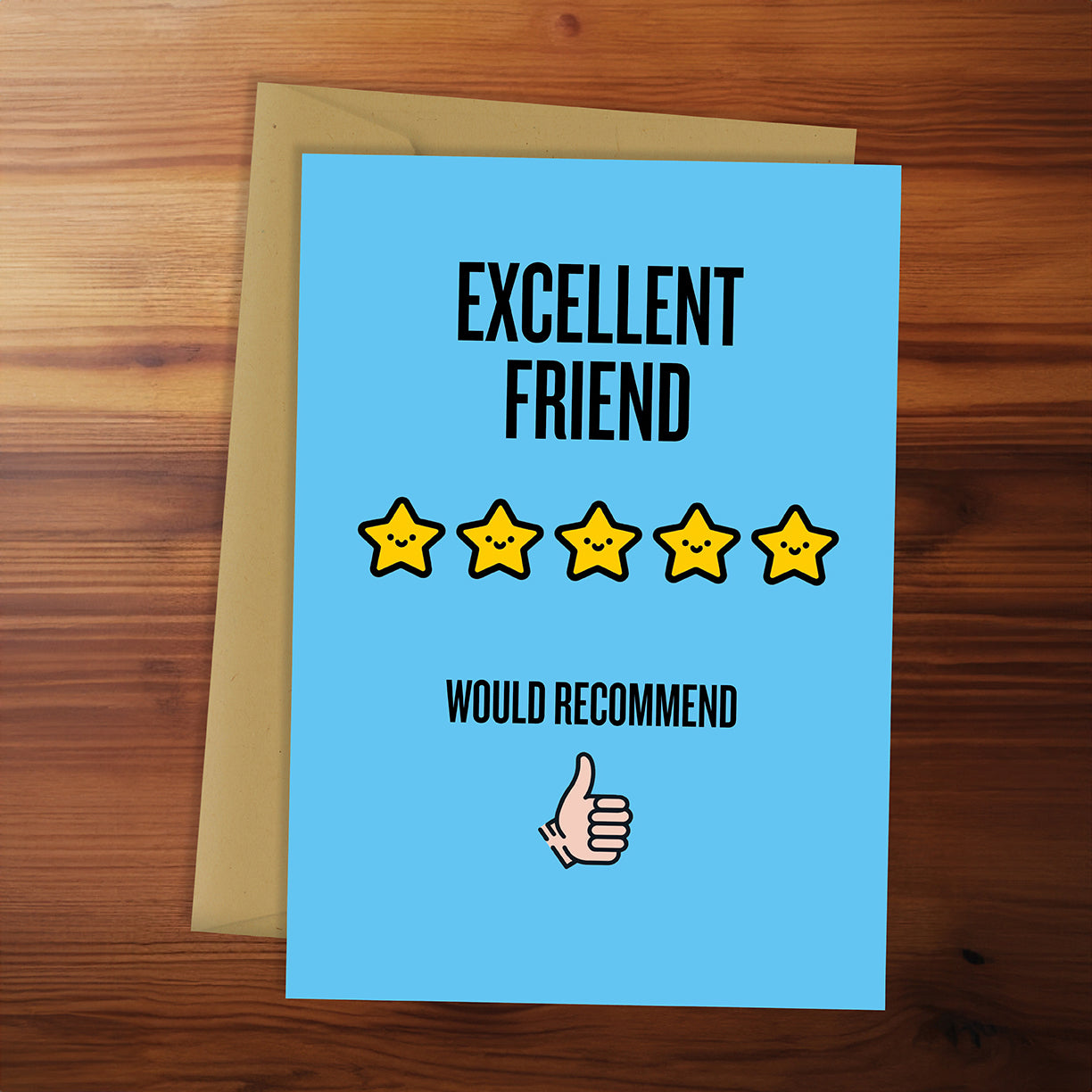 Thank You Card - Excellent Friend – Blackwell & Sons
