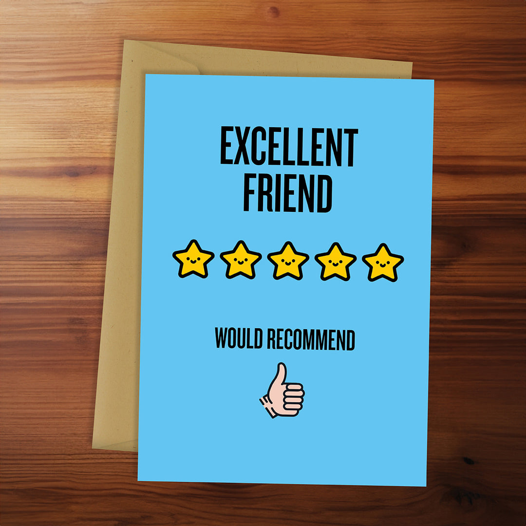 Thank You Card - Excellent Friend