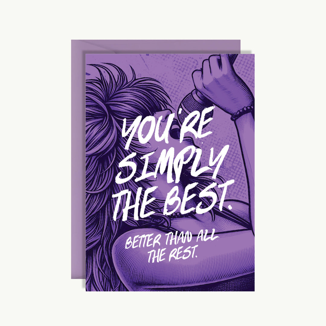 Thank You Card - You're simply the best. Better than all the rest.