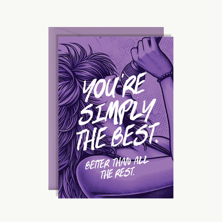Thank You Card - You're simply the best. Better than all the rest.
