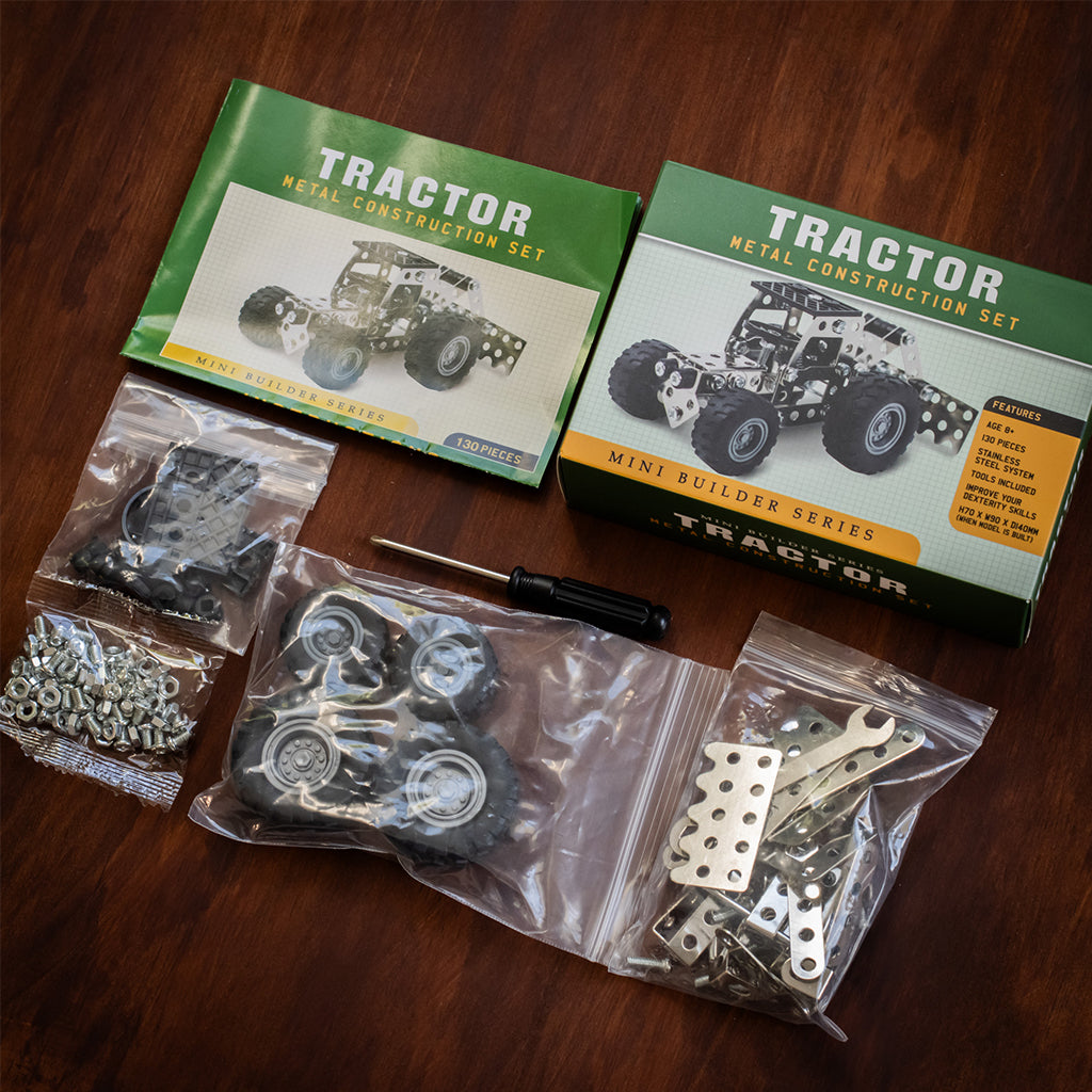 Tractor Mini Builder Metal Construction Set