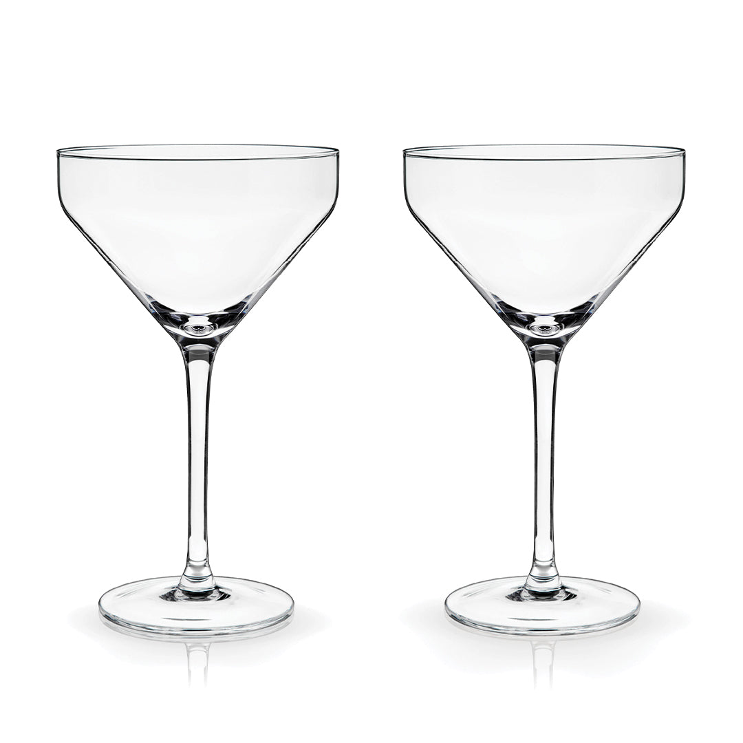 Viski Angled Martini Glasses - Set of 2