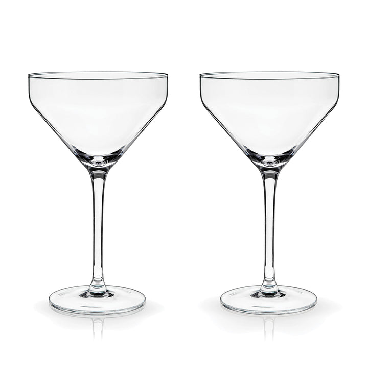 Viski Angled Martini Glasses - Set of 2