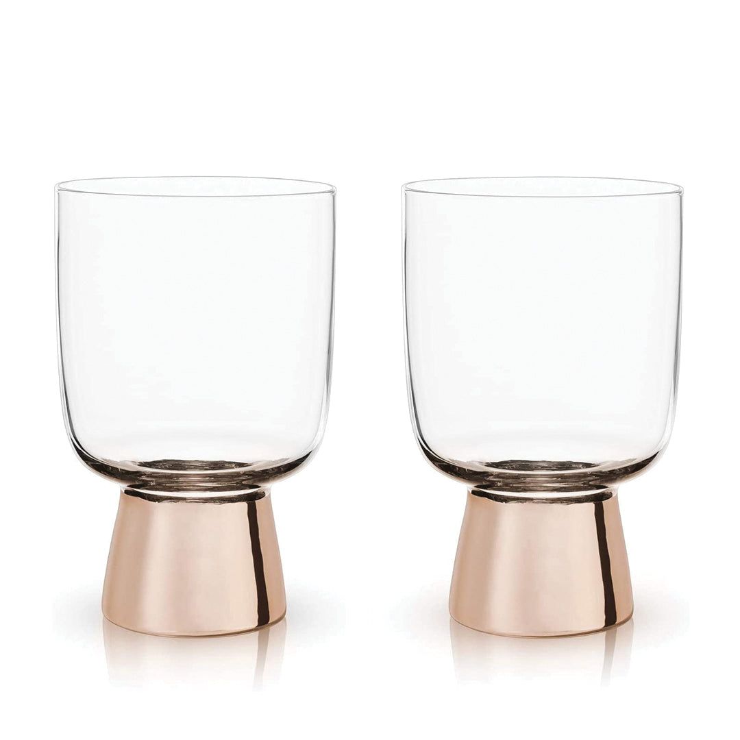 Viski Copper Footed Tumblers - Set of 2